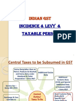 GST Incidence Levy Supply