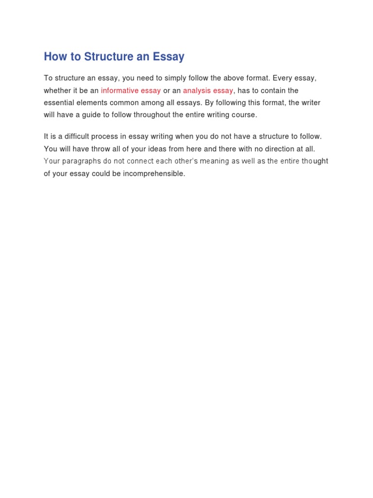 Essay Structure Guide for Writers | PDF | Essays