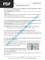 Chapter 10 Exercise Short Questions