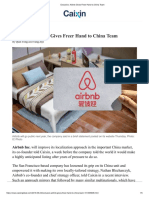 Exclusive - Airbnb Gives Freer Hand To China Team