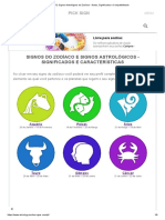 12 Signos Astrológicos Do Zodíaco - Datas, Significados e Compatibilidade