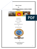 Minor Project On Government Rural Development Schemes: A Study of Health Schemes
