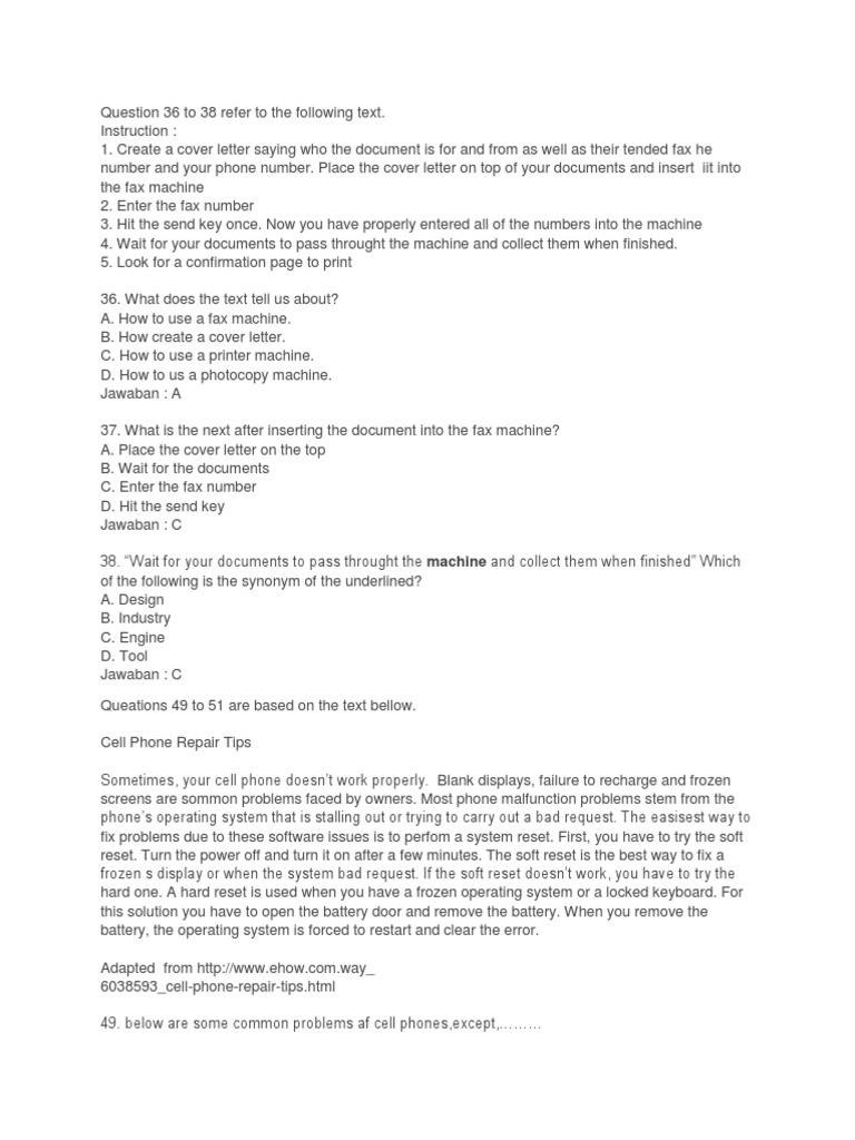 Fax Machine Instructions and Tips | PDF | Camera | Fax