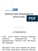 OPTIMASI PERSEPSI DAN KEPUTUSAN