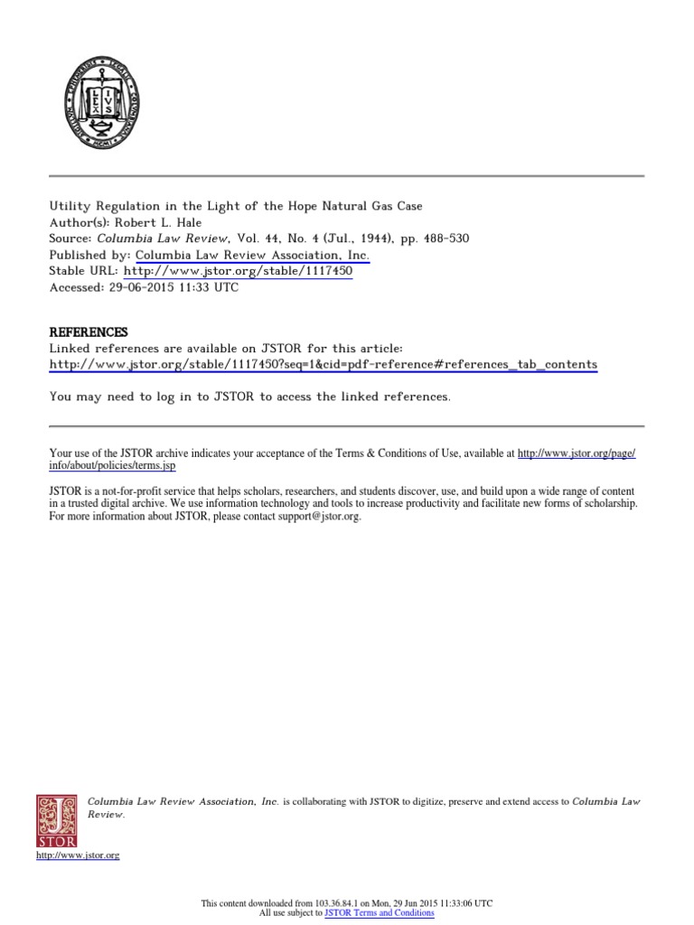 Columbia Law Review Association, Inc. Is Collaborating With JSTOR To Digitize, Preserve and