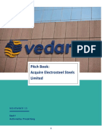 Pitch Book: Acquire Electrosteel Steels Limited: November 15