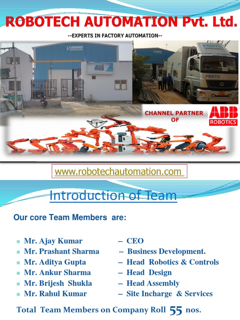 Robotech - Company Profile | PDF | Automation | Robotics