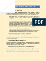 Politica de Gestión, Foda, Alcance - Poderosa PDF