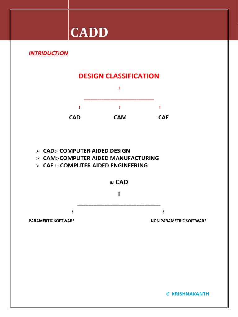 CAD, CAM, CAE Software Overview | PDF | Computer Aided Design | Geometry