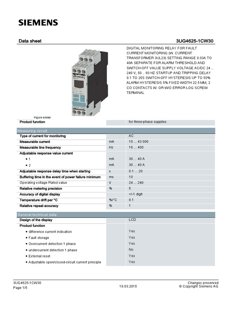 Manual 3UG4625 | PDF | Alternating Current | Relay