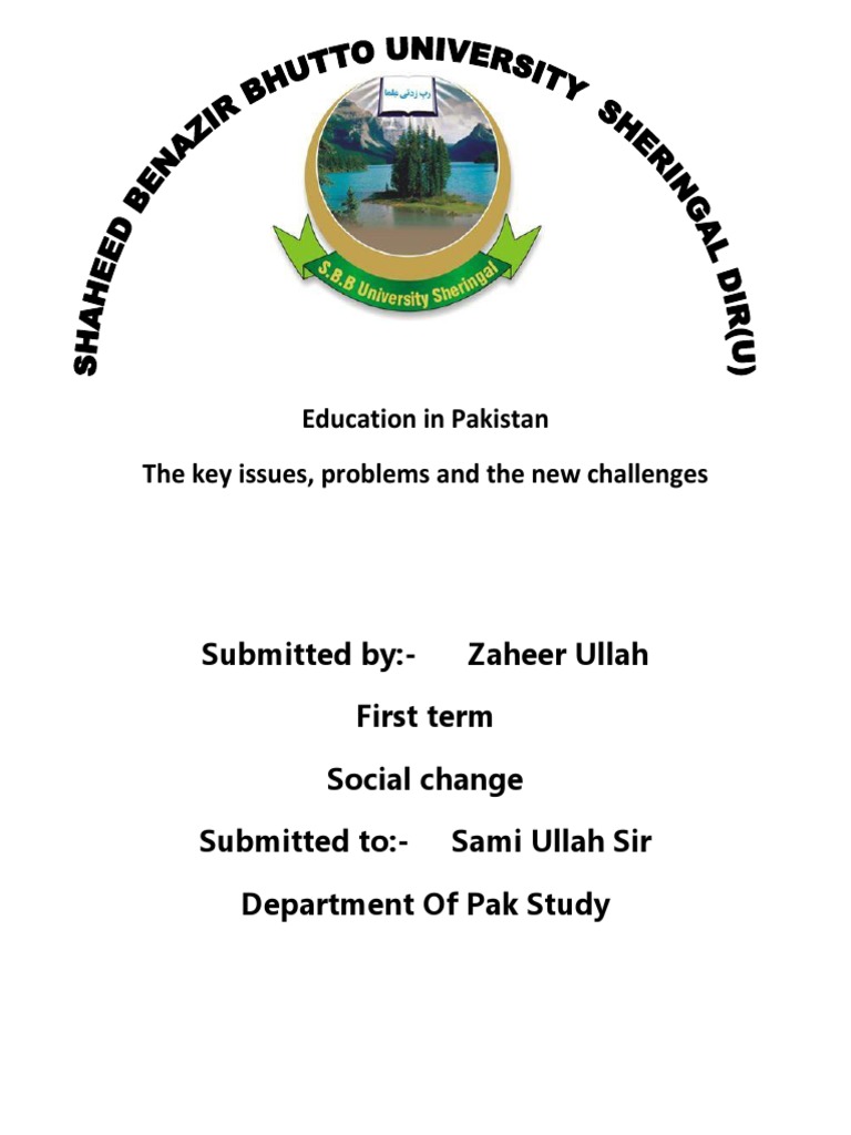 Key Challenges in Pakistan's Education | PDF | Literacy | Teachers