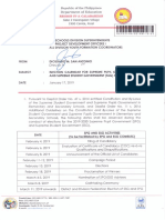 Election Calendar For SPG and SSG 2019