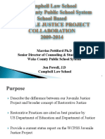 WCPSS Collaborative With Campbell Juvenile Justice Project 2009-2014