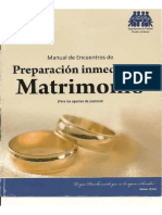 Preparacion Inmediata Al Matrimonio ( Agente Pastoral)Re