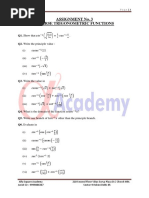 Assignment-3 Inverse Trigo