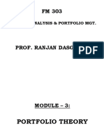 FM 303 Portfolio Theory & Capital Asset Pricing Model