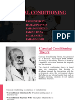 Classical Conditioning: Presented By: Hamad Pervaiz Fahad Shehzad Faizan Raza Bilal Saeed Fahad Munir