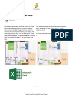 Create Floor Plan Using MS Excel