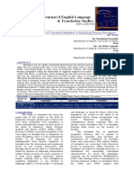 A Comparative Study of Conceptual Metaphors in English and Persian Newspapers