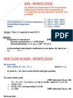 43-Numericals on Semi-Infinite Bodies Chart Solutions-03-Sep-2019Material I 03-Sep-2019 Numericals on Semi Infinite Solids