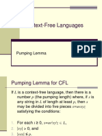 CFL-Pumping Lemma