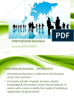 International Business: Saranya S/AP/FT/KSRCT