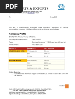 Company Profile_ RFQ for PALM OIL