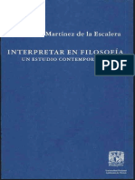Martínez de la Escalera, Ana María  - Interpretar en filosofía, un estudio contemporáneo.pdf