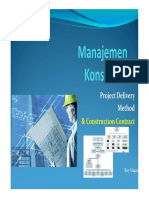 Project Delivery Method: Construction Contract