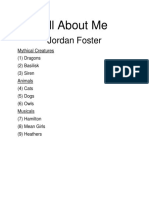 All About Me - Jordan Foster