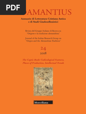the coptic book adamantius 24 pdf codex books