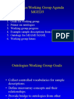 Ontologies Working Group Agenda Mged3