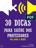 Fatorial Educação 30 Dicas Para Saúde Dos Professores