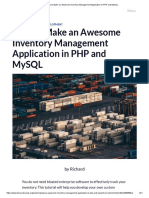 How To Make An Awesome Inventory Management Application in PHP and MySQL