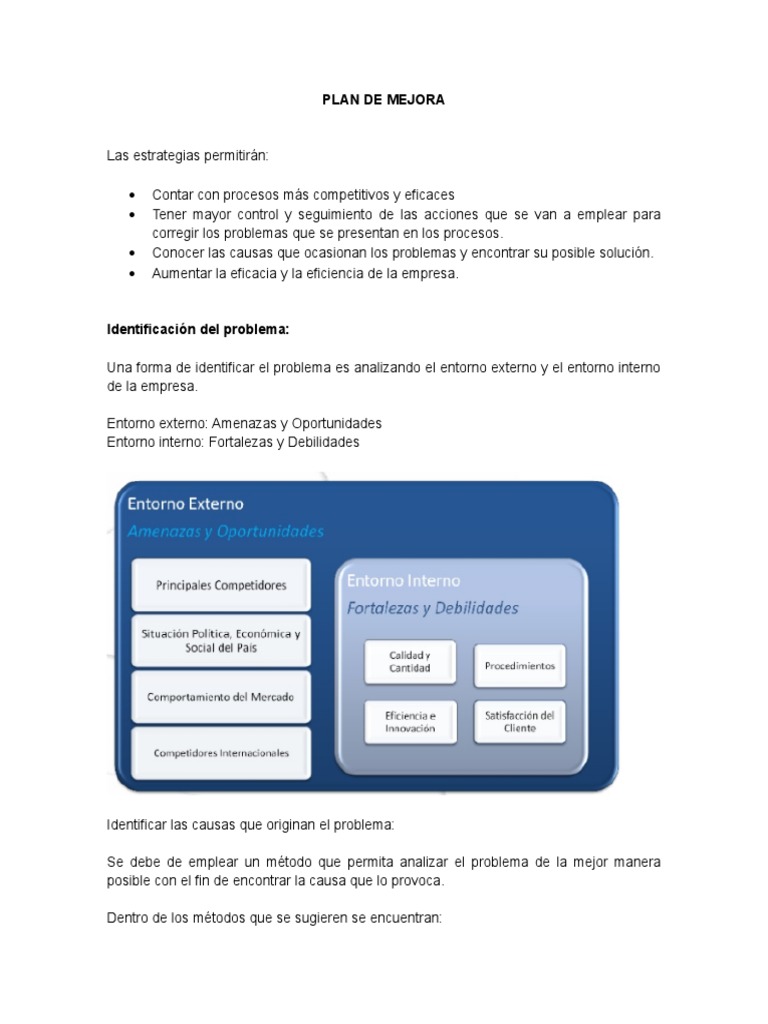 Plan de Mejora para Empresa de Artesanías | PDF | Calidad (comercial ...