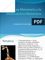 La Ley Monetaria y La Delincuencia Monetaria