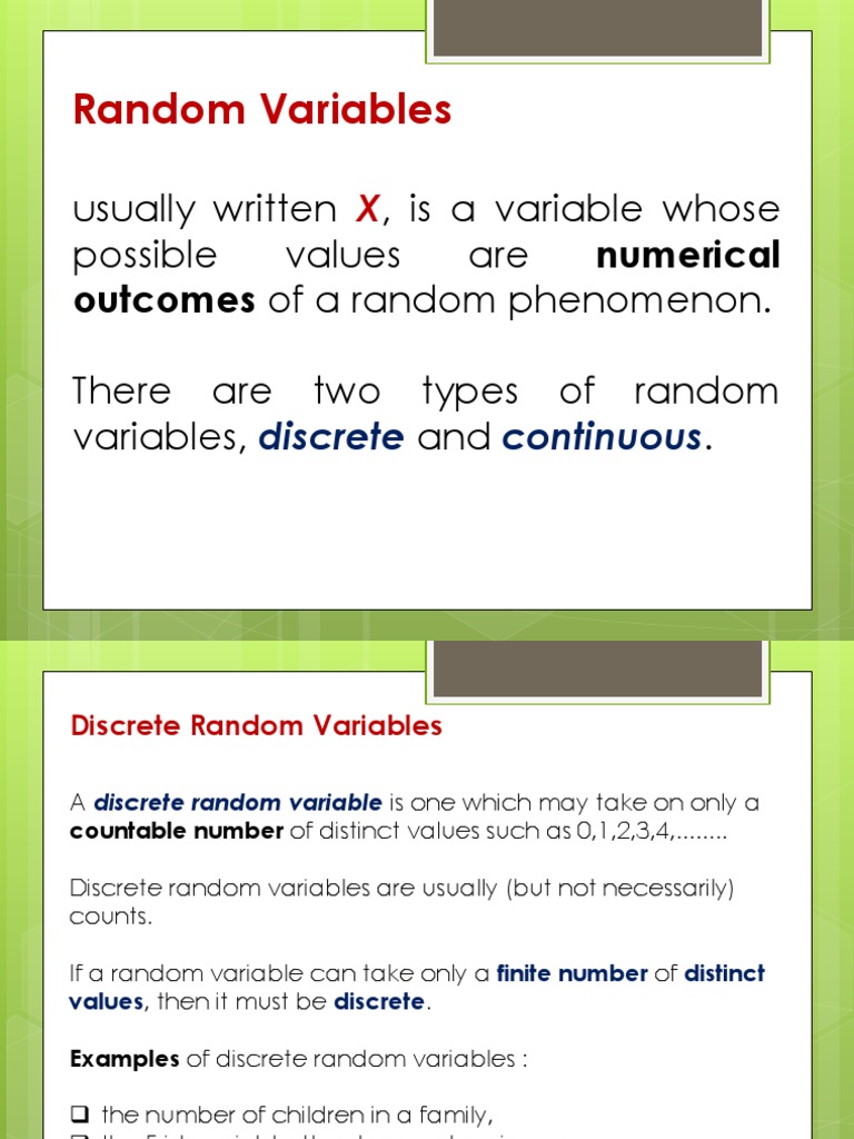 Random Variable | Probability Distribution | Random Variable