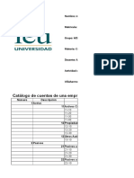 Elaboración de Un Catalogo de Cuentas. (Jose de La Cruz Perez Lopez)