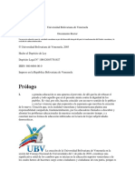 Documento Rector UBV