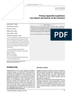 Primary Appendix Lymphoma: Case Report and Review of The Literature