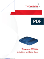Thomson ST516: Installation and Setup Guide