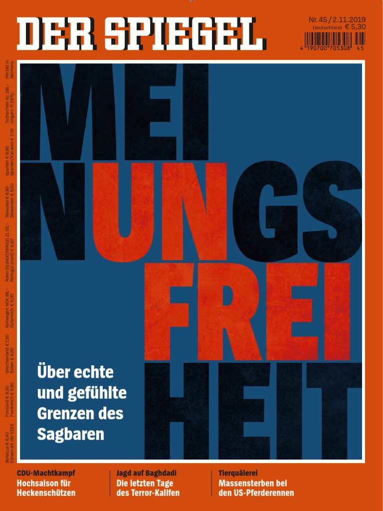 Der Spiegel Magazin No 45 Vom 02 November 2019 PDF