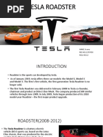 Tesla Roadster: NAME: K.venu REG NO:11707650 Roll No:12