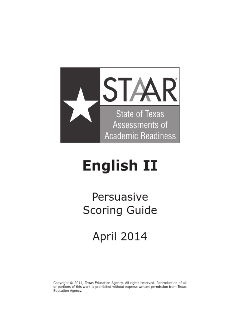 English II Persuasive Scoring Guide PDF | PDF | Writers | Essays