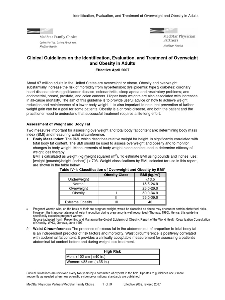 Clinical Guidelines On The Identification, Evaluation, and Treatment of ...