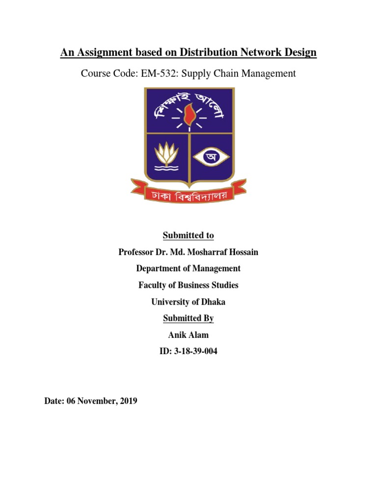 Distribution Network Design Pdf Warehouse Delivery Commerce