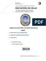 Prueba de Umbral de Deteccion de La Sacarosa INFORME 3