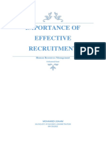 Importance of Effective Recruitment