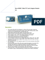 Micro SD Card Micro SDHC Mini TF Card Adapter Reader Module For Arduino