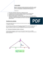 Postulados de Euclides y teoremas geométricos